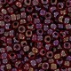 Miyuki rocailles kralen 8/0 - Garnet lined ruby ab 8-367